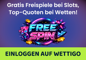 einloggen-auf-wettigo Wettigo Casino mit Freispiele Anzeige und Login Button